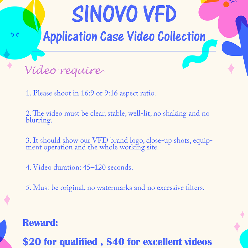 SINOVO VFD Video Collection Campaign